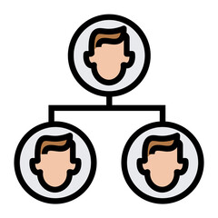 Poster - organization  vector icon