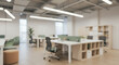 © Dun Dun - Serene Modern Office: Soft Light & Open Space AI Generated