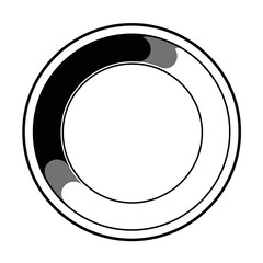 Poster - Loading Indicator: A simple, clean illustration of a circular progress indicator, representing the concept of loading, progress, and completion.
