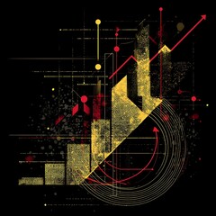 Poster - Abstract Growth Chart Data Visualization of excellence in splendor beyond compare with grace