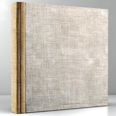 Poster - Textured Book Cover with Linen Design of excellence in splendor beyond compare with grace in style.