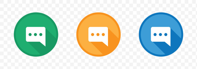 Poster - Chat Box with Lines Representing Message or Conversation Icon Design on Transparent Background. EPS 10.