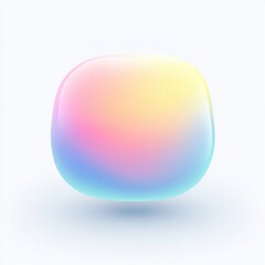 Poster - Soft, rounded, square, gradient, shape,  vibrant, colors, abstract,  modern, design element