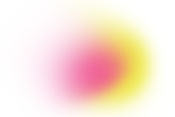 Poster - Abstract transparent vibrant pink yellow gradient swirl.