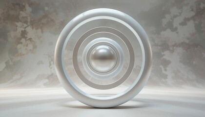 Poster - Creating dynamic visuals with 3d circular animation studio environment digital art abstract design top-down perspective modern aesthetics
