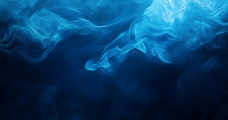 Poster - Abstract Blue Smoke