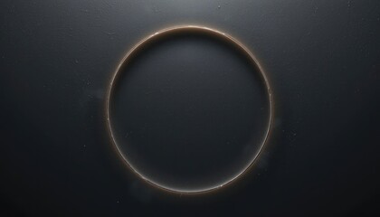 Poster - Eclipsing phenomenon occurring in celestial sphere space digital animation dark environment abstract viewpoint cosmic concept