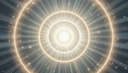 Poster - Radiant spiral energy burst abstract art digital artwork cosmic environment close-up view concept of light and energy
