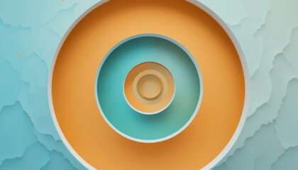 Poster - Dynamic circular design patterns abstract art digital graphics colorful environment artistic viewpoint visual concept for creative impact