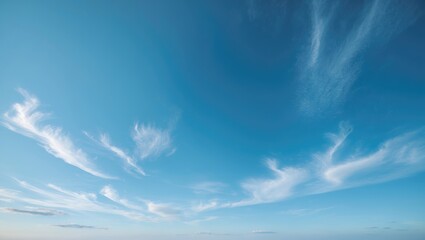 Wall Mural - A luminous sky with white clouds