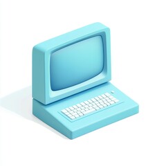Fototapete - Retro Computer Illustration
