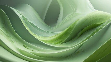 Poster - Close-up view of food and drink featuring a milk texture blended with green tea matcha.