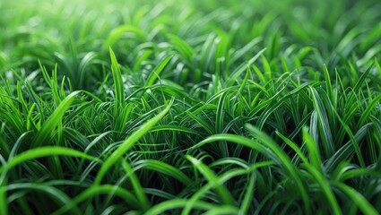 Aufkleber - Bird's eye view of green grass texture.