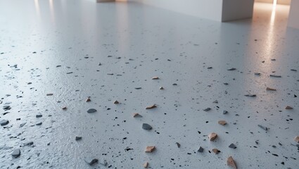 Aufkleber - Grey cement terrazzo texture backdrop