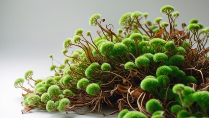 Aufkleber - isolation of green moss on a white background