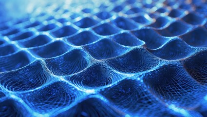 Poster - Blue mosquito net design. Generate backgrounds, wallpapers, or banners. To capture interest. You can also trim to suit your needs.