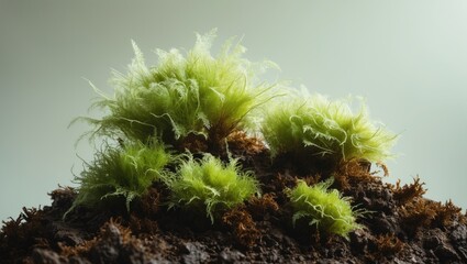 Aufkleber - Green moss covering soil
