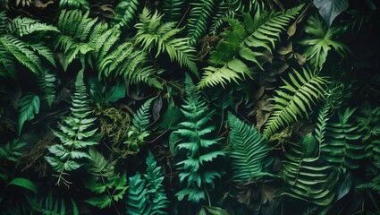 Poster - The beauty and charm of green fern plants