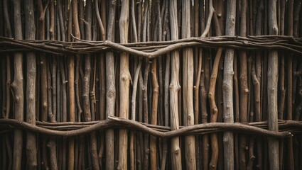 Poster - Weathered wood texture for background design.