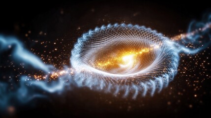 Poster - Exploring cosmic phenomena outer space digital art vast universe abstract viewpoint galactic concepts for science enthusiasts
