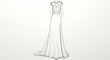 © SRI - Elegant formal dress design sketch