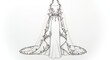 © SRI - Elegant formal gown design sketch detailed illustration fashion design