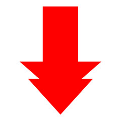 Wall Mural - red and white arrows