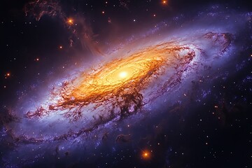 Wall Mural - Beautiful galaxy in deep space