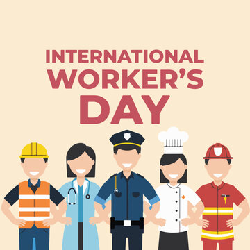 International Workers' Day Celebration Vector design
