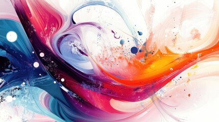 Poster - abstract white background illustration