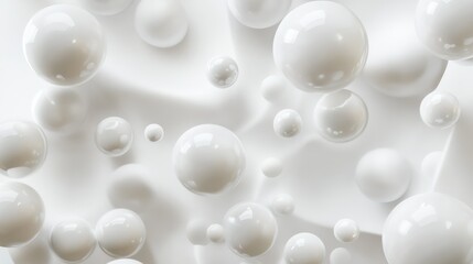 Poster - wide white background 3d illustration illustration