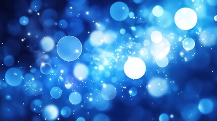 Poster - blue abstract light leak overlay illustration