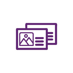 Poster - Professional Cards Icon: A professional and modern illustration, showcasing the elegance of clean lines.