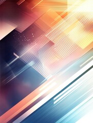 Poster - Abstract hi-tech geometric shapes background. Vector design illustration
