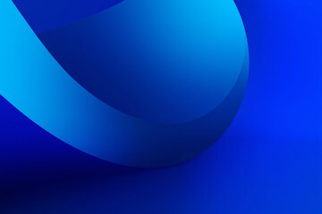 Aufkleber - Abstract blue background with flowing, gradient shapes creating dynamic composition