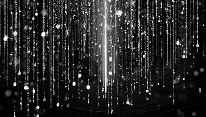 abstract digital binary code, computer matrix data falling numbers concept background, graphic resource