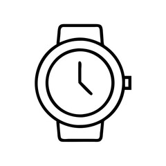 Poster - Wrist watch time keeping device illustration for fashion accessory and time management needs