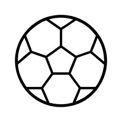 Poster - Soccer ball icon vector illustration football ball outline drawing sport equipment isolated design graphic 90