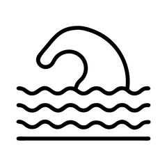 Poster - Swimming pool water wave icon vector illustration for swim training and water sport design logo 90