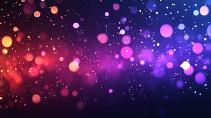 Poster - Abstract background with bokeh lights in red purple and blue creating a festive atmosphere