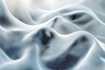 Poster - Soft and flowing fabric texture with subtle patterns captured in natural light