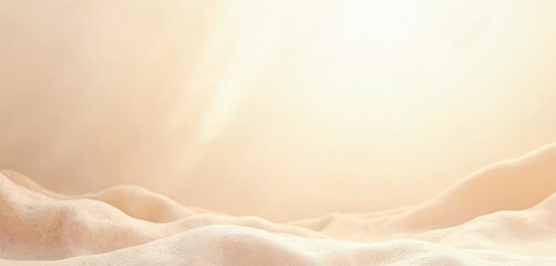Poster - Abstract beige nude gradient background. Smooth pastel colors creating soft, minimalist aesthetic. Perfect for website design, jewelry, cards, posters templates. Gentle, dreamy, calm vibe and mood.