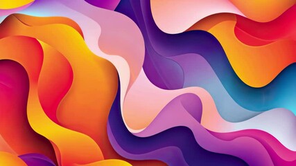 Leinwandbilder - Vibrant abstract waves of color flowing in smooth patterns against a light background, creating a dynamic visual experience for viewers in high-resolution quality