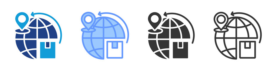 Poster - Export icon set multiple style collection