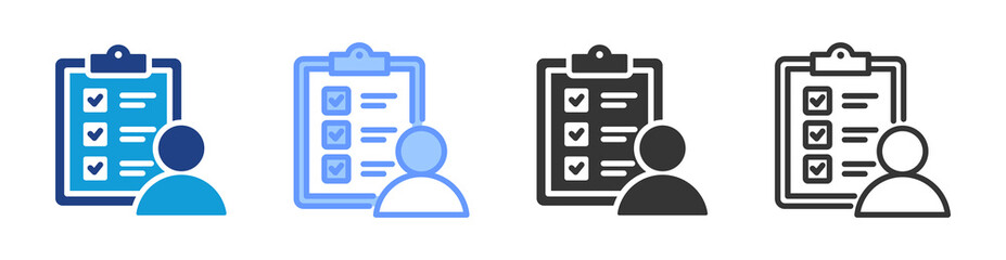Poster - Accountability icon set multiple style collection