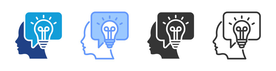Poster - Insight icon set multiple style collection