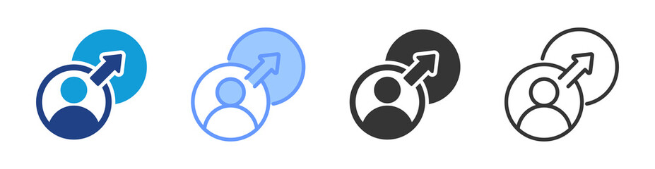 Poster - Transition icon set multiple style collection