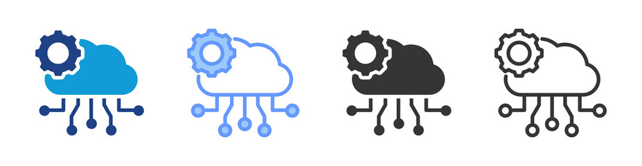 Poster - Api icon set multiple style collection