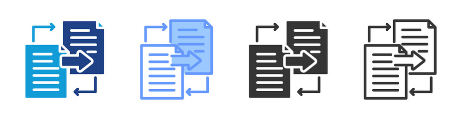 Poster - Replication icon set multiple style collection