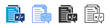 © Uniconlabs - Proofreading icon set multiple style collection